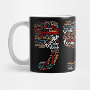 Bibliophile quote wordcloud Mug